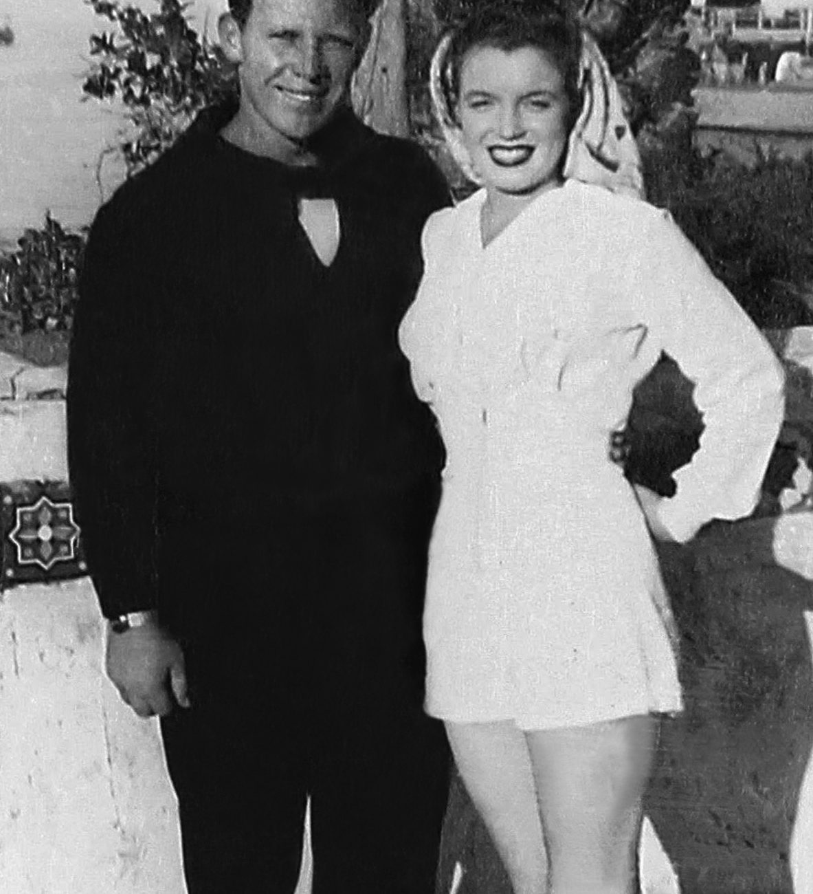Marilyn e James Dougherty, seu primeiro marido