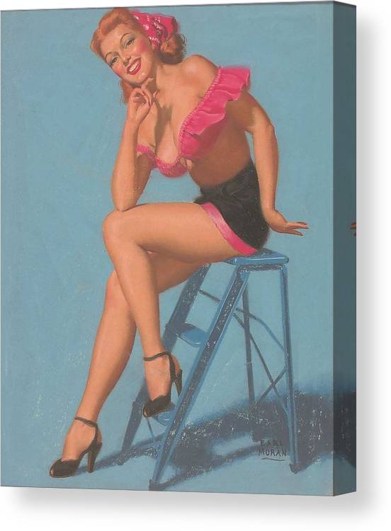 pin-up-girl-art-by-earl-moran-marilyn-monroe-calendar-published-in-1954-redemption-road-canvas-print